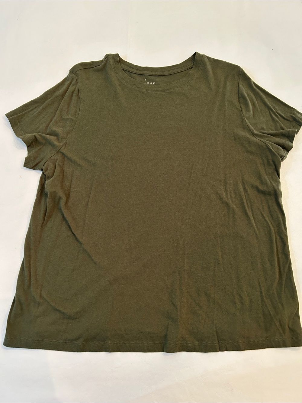 a new day Olive Green Basic Crew Tee